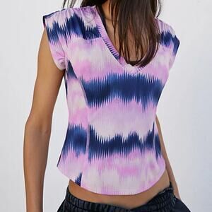 FP Movement Tee True North Print Athleisure Athletic Yoga Pilates - Size XS